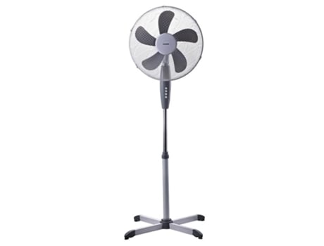 Ventilador pie ø 40 x 135 cm. 45 w. oscilación automatica, altura regulable, cabezal inclinable, base estable 60x60 cm.