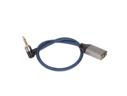 Cabo Divisor De Áudio 3.5mm 90° Cotovelo 1 Macho Para 2 Fêmeas Com Microfone Para Pc Laptop