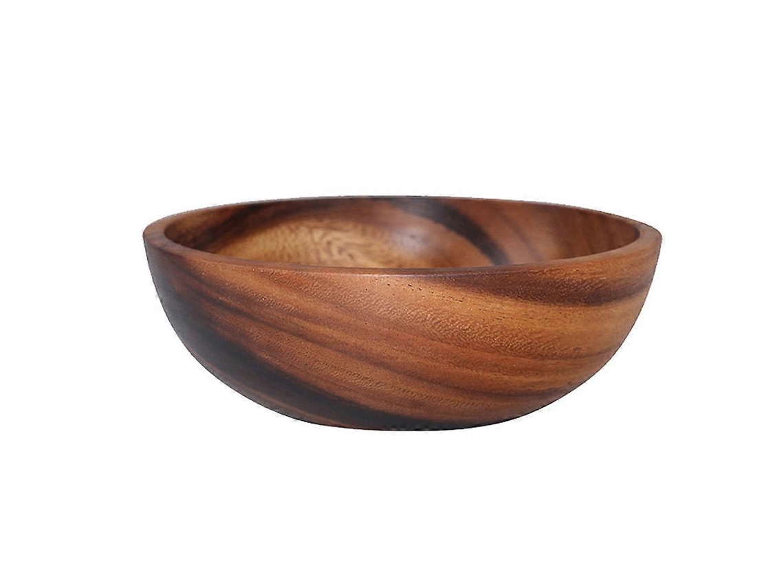 1 Pieza 13x6cm Cubiertos Prácticos De Madera Cuenca Doméstica Cuenco De Frutas Cuenco De Ensalada Webake
