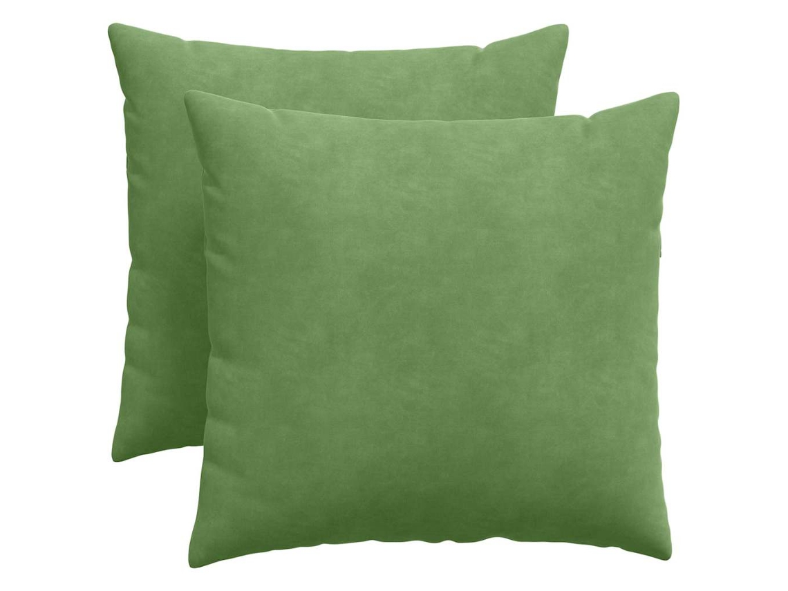 Cojines para sofá (2 unidades) - Cojín verde claro para sofá, 50 x 50 cm, HARLANV1