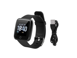 Pulsera inteligente Y7 de silicona negra con monitor de frecuencia cardíaca | EOOCOO