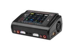 Cargador y descargador de baterías Lipo de doble canal HTRC T400 Pro (CA, 200 W, CC, 400 W, 12 A, 2 A) para baterías Lipo LiHV Life, Lilon, NiCd, NiMH y Pb