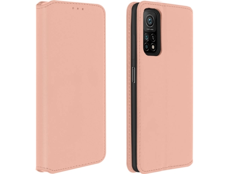Funda Xiaomi Mi 10T/10T Pro AVIZAR Libro Billetera Rosa Dorado