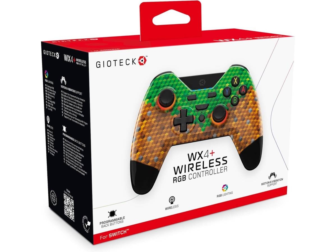 Mando Nintendo Switch GIOTECK WX-4 Verde y Naranja