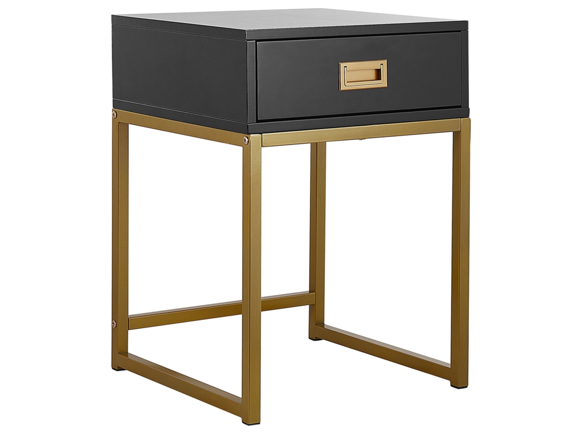 Mesa de centro BELIANI Largo de MDF Negro 40x40x57