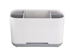 Soporte Desmontable Para Cepillos De Dientes Con Desagüe Para Baño Y Cocina - Gris
