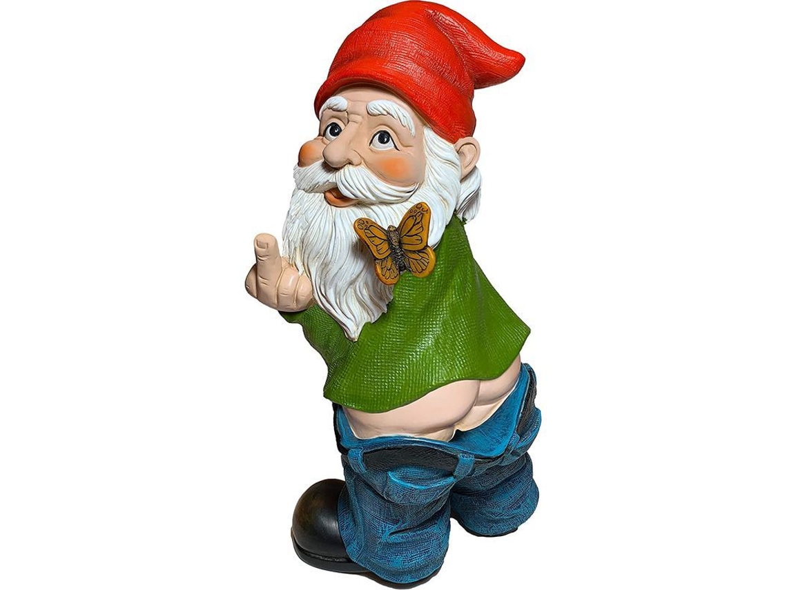 Estatua De Gnomo Para Jardín: Decoración De Alta Calidad Para Exteriores O Interiores.