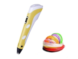 SZSMART  Caneta de Impressão 3D  3D com Filamentos Desenho Amarelo 10M