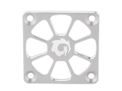 Cubierta del ventilador de refrigeración RC, aluminio, plata, 1,57 pulgadas
