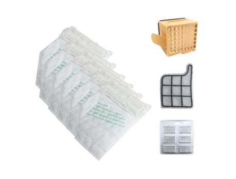 Juego de filtros para bolsas de polvo, Kit de repuesto para aspiradora Vorwerk VK135 VK136 369