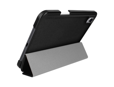 Funda iPad Mini 2021 Solapa Soporte Multiposición Vídeo y Teclado Negro AVIZAR