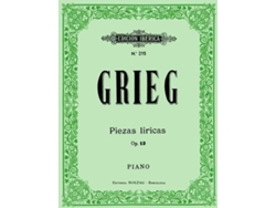 Libro Piezas Líricas Op.12 de Edvard Grieg (Español)