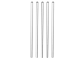 5 Tubos De Aluminio De 200 Mm (6100-0608-0200) Accesorios De Soporte Para Robots