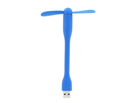 Mini Ventilador SLOWMOOSE USB Flexible Plegable para PC/Laptop Azul