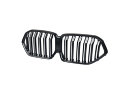 Parrilla delantera tipo riñón, plástico ABS duradero, fácil instalación, negro brillante OEM