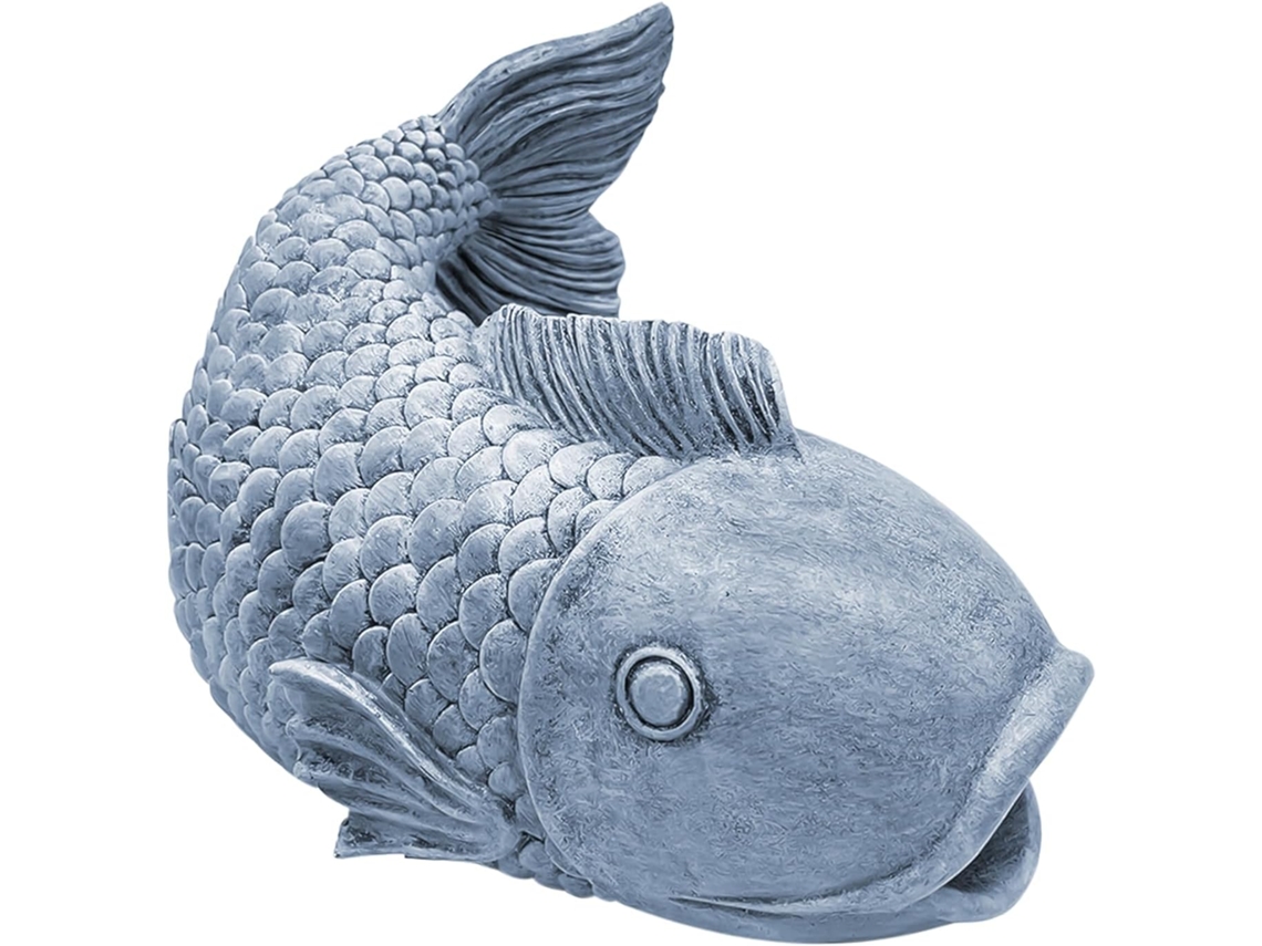Desviador Para Peces: Extensión Del Canal De Agua De Lluvia Hecha De Resina, Escultura Dinámica Para El Flujo Del Agua,
