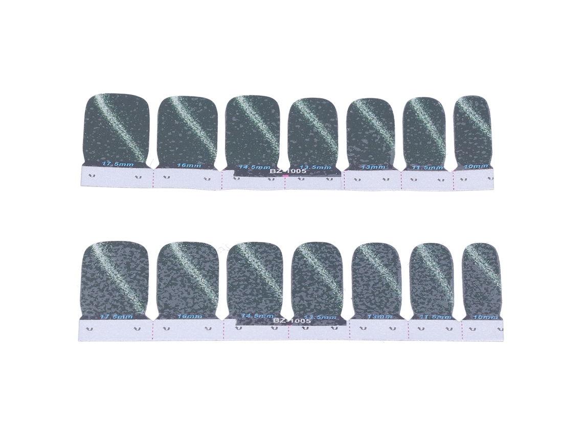 14 Pegatinas Autoadhesivas Para Uñas Diy Con Purpurina Y Diamantes De Imitación, Cinta Adhesiva Para Esmalte De Uñas, Sobre Completo (05)