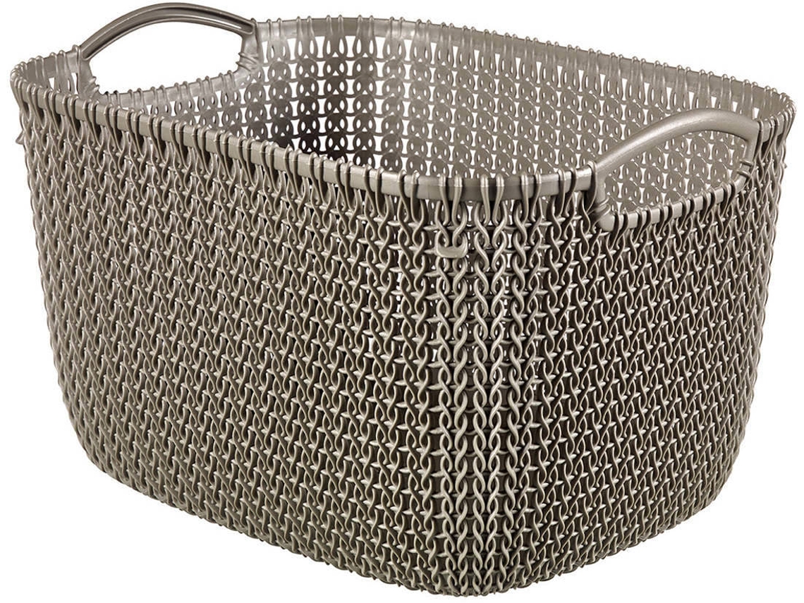 Cesta ropa CURVER Knit 19 LT Marrón