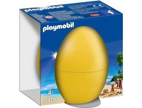 PLAYMOBIL Eggs: Pirata con cañón 9415 (Edad Mínima: 4)