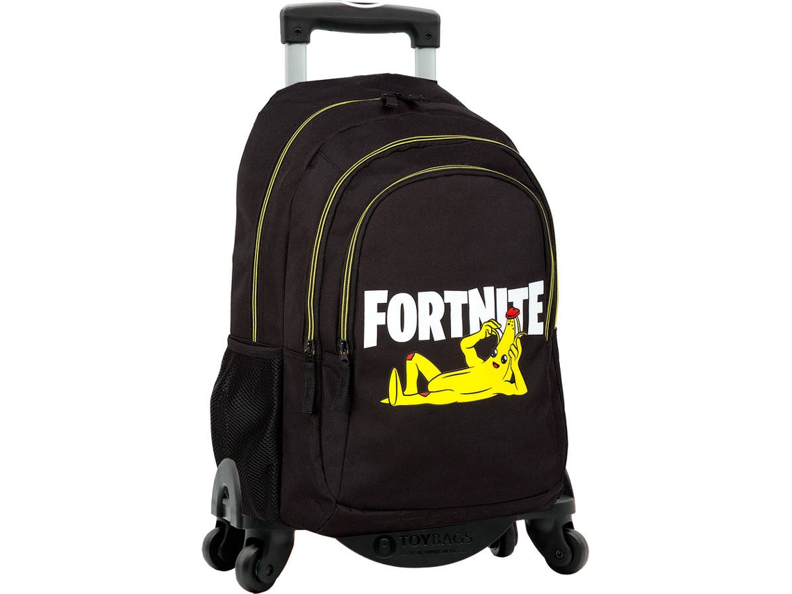 Mochila con Trolley FORTNITE Crazy Banana 4 Ruedas (Multicolor - Poliéster - 42x32x20 cm) Worten.es