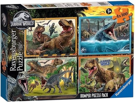 Puzzle JURASSIC WORLD Puzzle 4X100P Jurassic World (Edad MÁÂÁÂÁÂÁ nima: 6 AÁÂÁÂÁÂÁ±os)