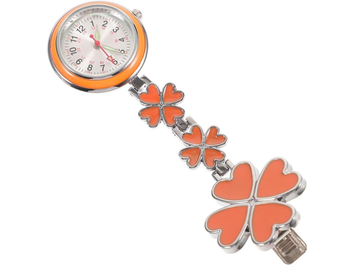 Reloj Enfermera Bolsillo Diseño Rosas Delicado Enfermería Enfermeras Médicos Hospitalario Uso