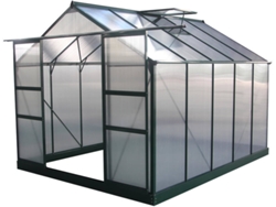 Invernadero HABITAT ET JARDIN Dahlia (Verde - Aluminio - 3.08x2.49x2.50 m - 7.67 m²)