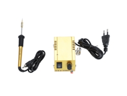 Mini estación de soldadura de 12 V con temperatura ajustable para reparación de teléfonos móviles (dorada)