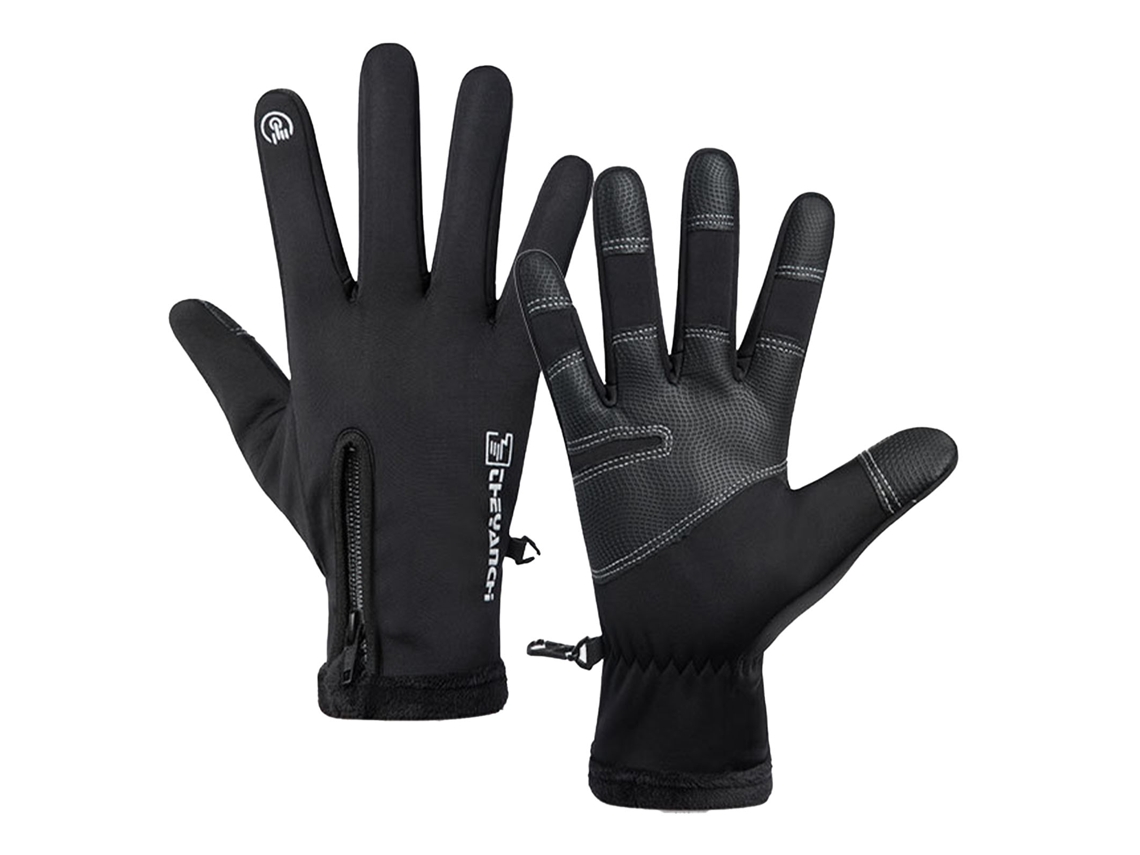 2026-guantes Impermeables Invierno Calientes Antiviento Táctiles Zipper Hombre Mujer Ciclismo L