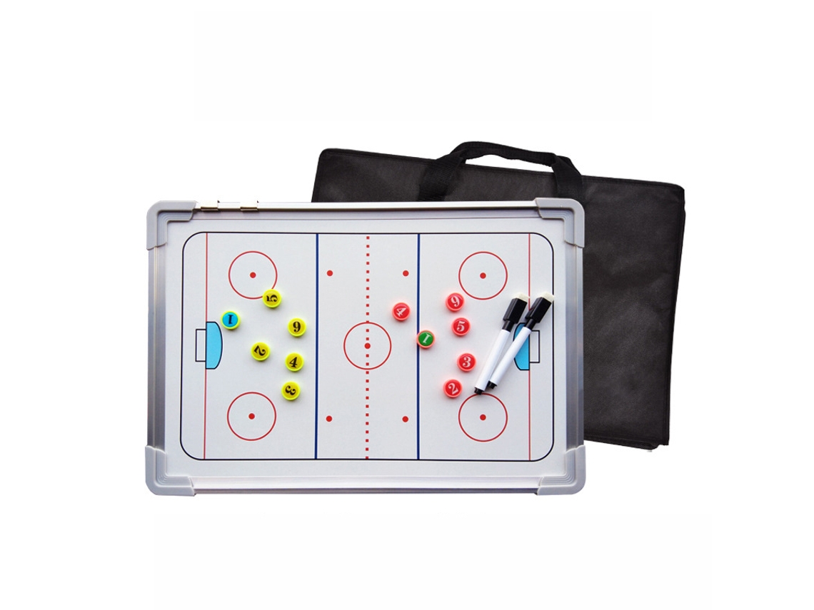 Tablero de aleación de aluminio para entrenamiento de hockey sobre hielo, portapapeles táctico para entrenadores Digitallab 45 x 30 cm