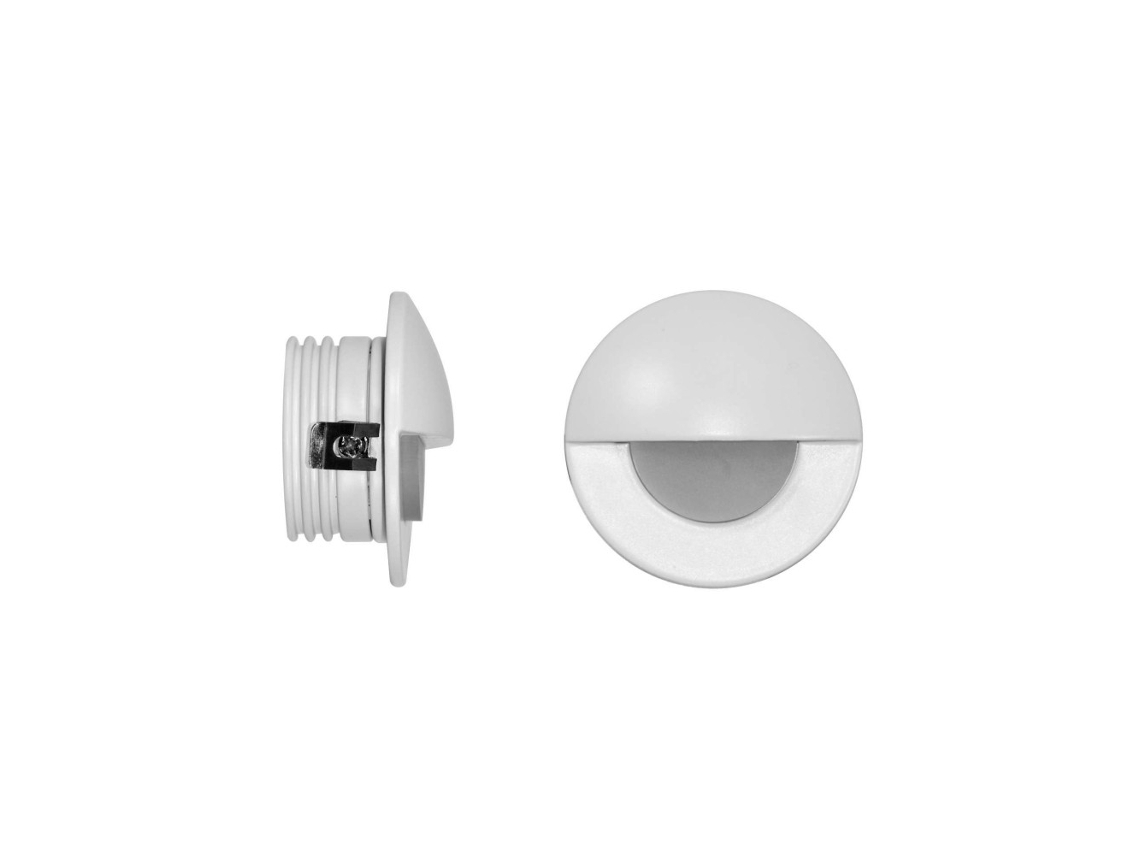 Foco empotrable LED Ilo Beneito Faure de 2 W, luz cálida de 3000 K, foco empotrable circular blanco de 120°.