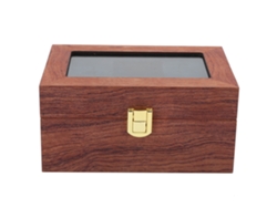 Caja De Madera Para Exhibir Relojes Con 3 Rejillas