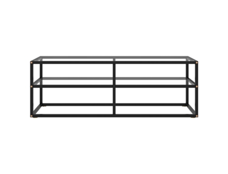 Maison Exclusive - Mueble para TV de vidrio templado negro 120x40x40 cm