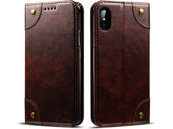 Funda iPhone XR WISETONY Suteni-118 Marrón
