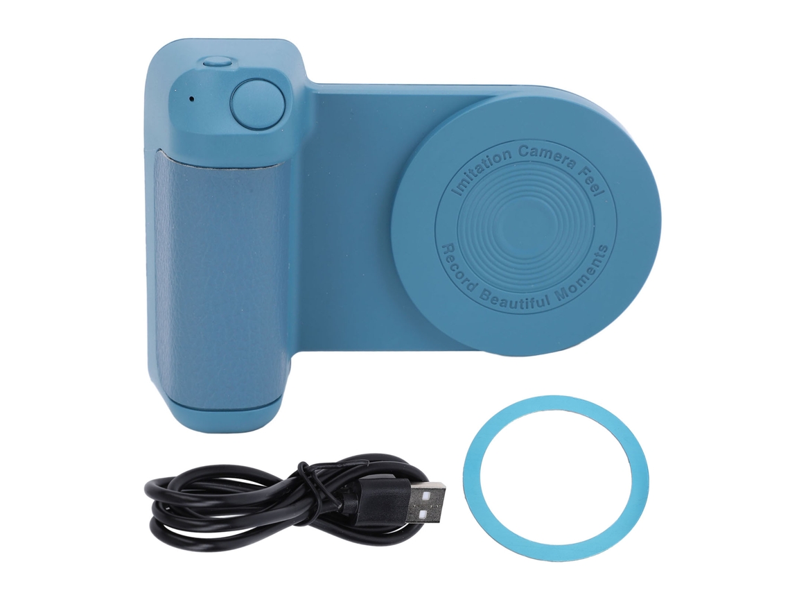 Mango Magnetic Camera Handle Con Bluetooth Y Carga Inalámbrica Para Teléfonos, Soporte Para Fotos Y Vídeos Azul Oxford