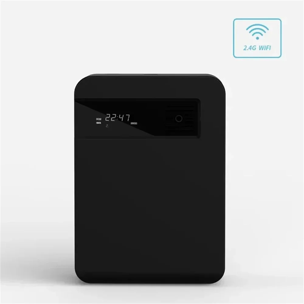 (wi-fi Preto) Difusor De Aromas, Purificador De Ar Com Fragrâncias, Pulverizador De Óleos Essenciais Com Wi-fi