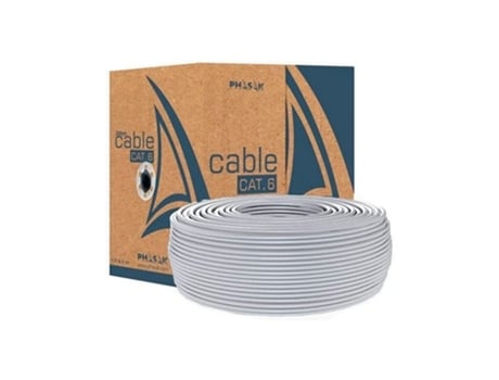 Bobina Cable Gris PHASAK Utp Awg23 100M