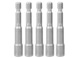 Adaptador de llave hexagonal magnética fuerte de 5 piezas para taladro neumático de 6 mm y 65 mm