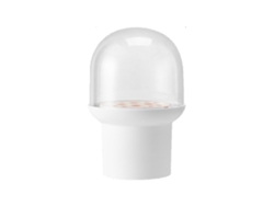 Portapinceles de maquillaje con tapa, transparente Kofihety