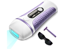 Dispositivo De Depilación Láser Ipl: 999.999 Destellos, Seguro Y Eficaz Para Mujeres Y Hombres (morado)
