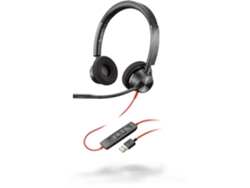 Auriculares USB Poly Bw3320-M con micrófono en negro