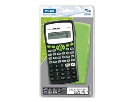 Calculadora Científica de MILAN M240 con Caja Verde