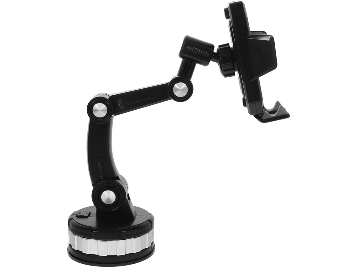Soporte De Navegación Para Teléfono Móvil De Coche Con Rotación Flexible De 360 Grados Y Fijación Segura.