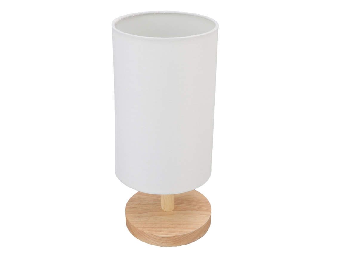 2026-lámpara De Mesa De Noche Simple Dimmable Led Retro De Tela Y Madera Para Dormitorio