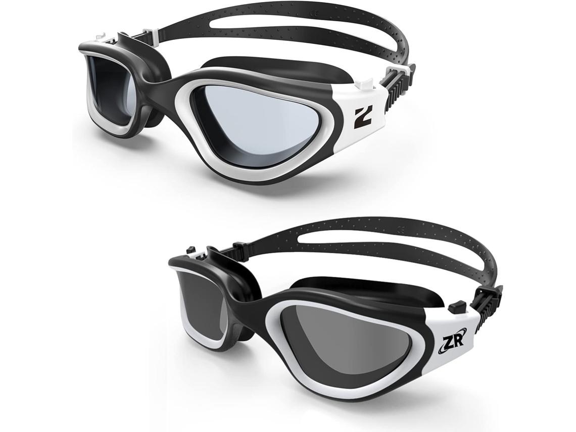 Gafas de natación MMPC-7201 y CFPC-7201: blanco y negro con revestimiento de espejo ZMDECQNA
