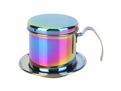 Filtro de café reutilizable de acero inoxidable portátil para gotero