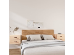 Mesitas de Noche de Pared 2 Pzs 50X36X40 Cm