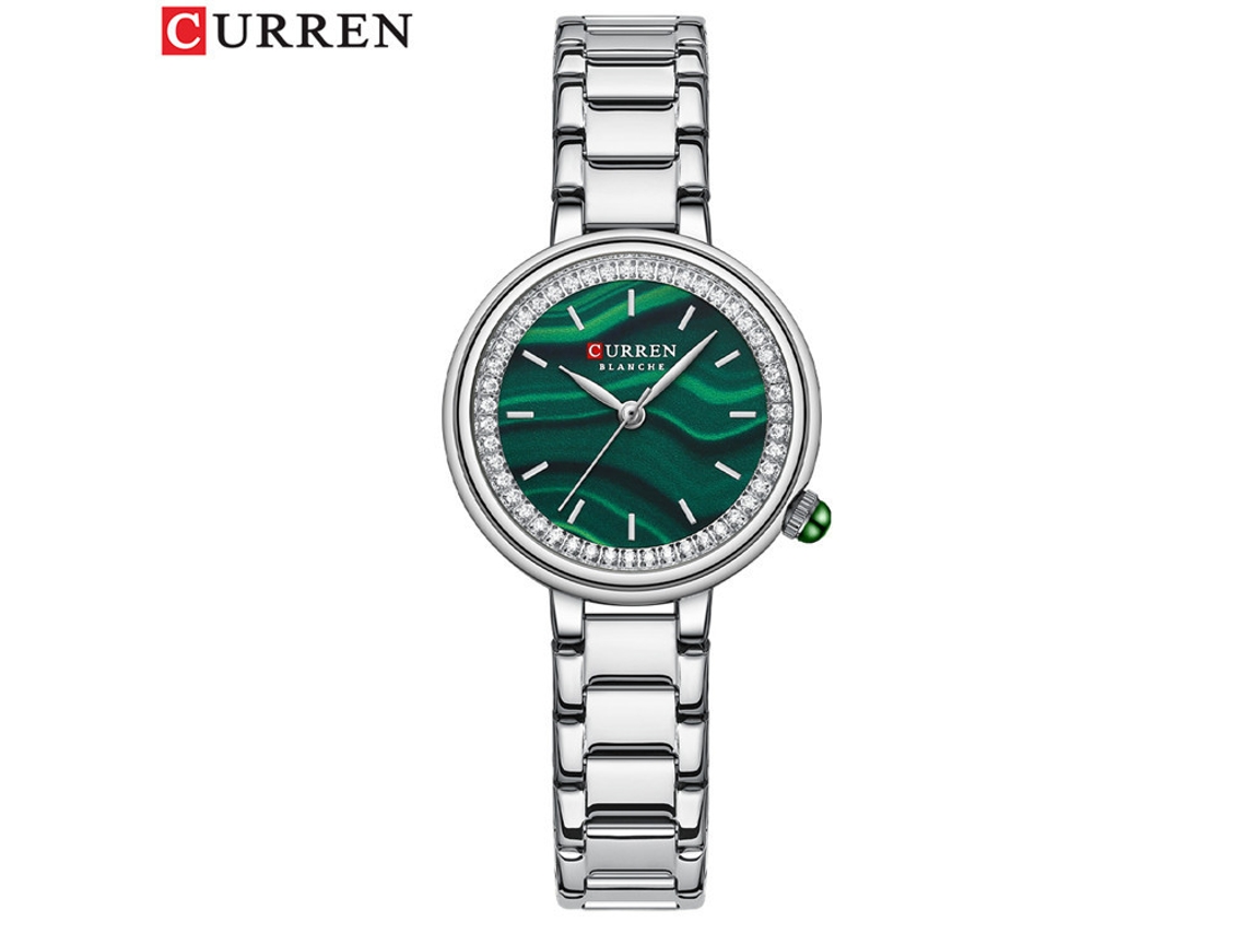 Reloj De Moda Para Mujer Con Correa De Acero Engastada Con Diamantes.