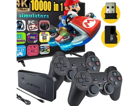 Consola 10 Mil Juegos Retro + 2 Mandos Inalámbrico