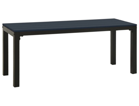 Banco de jardín VIDAXL Negro Acero (110x39x45 cm)
